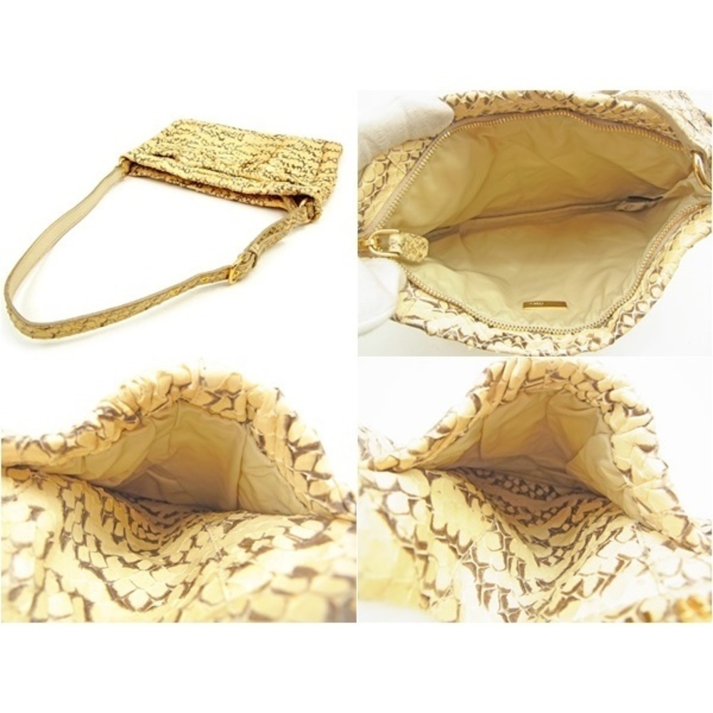 Miu Miu Shoulder Bag Python Beige Brown Bag Shoulder … - Gem